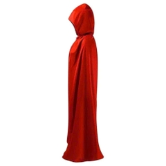 Áo Choàng có nón ma cà rồng 2 lớp đổi 2 màu đỏ đen trang phục hoá trang lễ hội halloween cho trẻ em và người lớn