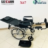 xe lăn đa năng có bô vệ sinh ngả nằm lucass x67