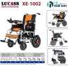 xe lăn điện lucass xe1002 đệm màu vàng