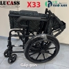 xe lăn du lịch lucass x33 gấp gọn bỏ vừa cốp xe ô tô
