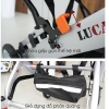 Nút bấm nâng thành xe và túi đựng đồ xe lăn du lịch lucass x-400