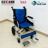 xe lăn du lịch lucass x63 bánh nhỏ màu xanh