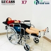 xe lăn đa năng có bô vệ sinh ngả nằm lucass x7
