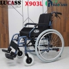 xe lăn lucass x903l khung hợp kim nhôm cao cấp cho người già người tàn tật