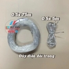 Dây điện đôi trong suốt 0.25mm, 0.5mm nhiều sợi