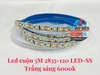 Cuộn led dây dán HUNCO 12v 2835 120 led/mét màu trắng, vàng nhạt, trung tính