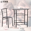 Khung bàn ăn chân sắt sơn đen tĩnh điện - VNH03022