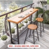 GIA CÔNG BÀN DÀI QUẦY BAR, SƠN ĐEN - VNH03032