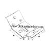 Pát sắt vuông góc chân bàn tủ P1366