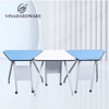 Bàn Xếp Học Sinh Di Động Hình Thang VinaHardware - Nội Thất Trường Học Gấp Gọn