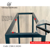 Bàn bar ván cao su phủ màu nâu cao 1028mm dài 1000mm, rộng 400mm