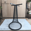 Bàn Cafe Ban Công Màu Đen Mặt Đá Marble cao 750mm