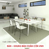 Bàn chân côn văn phòng dạng tháo ráp - Ván MDF dày 18mm - D1400xR800xC750mm