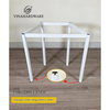 Bàn hình thang kèm ván mdf sơn tĩnh điện bo cạnh lắp đặt sẵn - D450xR420xS400xC750mm