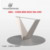 Bàn họp kết hợp bàn ăn uống cao cấp dạng tháo lắp - Ván me tây Dài 1800 x Rộng 800mm, ván dày 50mm