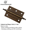 Bản lề lá xi đồng giả cổ 63mm – Mã 1230.3.11108