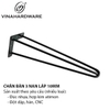 Chân bàn Hairpin láp 10mm 3 nan 2103.1.02846