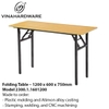 Bàn Xếp Gọn Vinahardware – Kích Thước 1200 x 600 x 750mm | Mã Sản Phẩm 2300.1.1601200