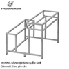 Khung bàn học sinh liền ghế – Mã 3300.1.07508 | Vinahardware