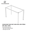 Khung bàn sắt trắng chân ovan văn phòng / Office table frame 2300.1.10525