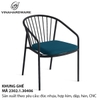 Khung Ghế Coca Sắt – Sơn Đen Tĩnh Điện – Mã 2302.1.30406