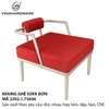 Khung ghế sofa đơn sơn xám tĩnh điện – Mã 2302.1.73606