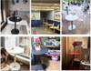 Bàn Café Tròn Mặt Sắt Sơn Tĩnh Điện 2 Lớp Vinahardware