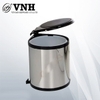 Thùng rác inox 7L, cánh mở