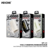 Pin dự phòng mini Wekome WP-113 10000mAh lõi pin 21700, TypeC & Lightning In/Out PD 20W, Kèm cáp sạc 2 đầu