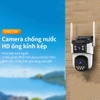Camera IP wifi ngoài trời VStarcam CS621DR phân giải 2K 1920x1080p - tích hợp 2 màn hình có ONVIF