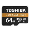 Thẻ nhớ MicroSDHC Toshiba Exceria Pro M501 64GB UHS-II U3 4K - tốc độ đọc 270MB/s ghi 150MB/s (Đen)