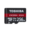 Thẻ nhớ MicroSDXC Toshiba Exceria M303 256GB UHS-I U3 4K V30 A1 - đọc 98MB/s ghi 65MB/s (Đen)