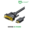 Cáp chuyển tín hiệu từ HDMI sang DVI (24+5) M-PARD MH135 dài 15cm - hỗ trợ phân giải FullHD 1080P
