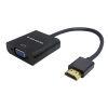 Cáp chuyển tín hiệu từ HDMI sang VGA King-Master KM001 dài 20cm - hỗ trợ âm thanh và hình chất lượng cao (đen)