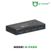 Bộ Switch KVM USB 3.0 M-PARD MD051 chia sẻ các thiết bị ngoại vi giữa 2 máy tính với nhau (2 vào 4 ra)