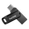 USB OTG 256GB Sandisk SDDDC3 Drive Go TypeC 3.1 tốc độ 400MB/s - vỏ nhựa chống nhiễm điện (Đen)