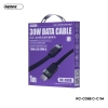 Cáp sạc nhanh 30W Remax RC-C088 cổng typec to typec dây dẹp bọc dù chống đứt dài 1m