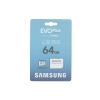 Thẻ nhớ MicroSDXC Samsung Evo Plus 64GB tốc độ đọc 130MB/s ghi 20MB/s U3 4K A2 - Kèm Adapter (trắng)