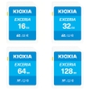 Thẻ nhớ Máy Ảnh SDXC Kioxia Exceria 16 / 32 / 64 / 128 / 256GB UHS-I U1 tốc độ đọc 100MB/s (Xanh)
