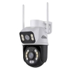 Camera IP Wifi Ngoài trời Vitacam DZ3000 Pro / DZ8000 2 MẮT 3MPX 4 LED trợ sáng 4 LED hồng ngoại đàm thoại 2 chiều hỗ trợ xoay 355 độ (Trắng)