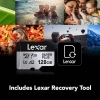 Thẻ nhớ MicroSDXC Lexar silver plus 128GB / 256GB A2 V30 U3 4K UHD đọc 205MB/s ghi 150MB/s - kèm adapter (xám đen)