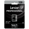 Thẻ nhớ Máy Ảnh SDXC Lexar Professional 1667X 64GB / 128GB / 256GB UHS-II V60 đọc 250MB/s ghi 120MB/s (đen)