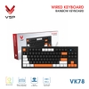 Bàn phím Gaming có dây VSP VK78 84 phím, núm điều chỉnh âm lượng, hỗ trợ Anti-ghosting 19 phím (Đen)