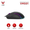 Chuột Gaming có dây 6D siêu nhẹ VSP VM501 DPI 7200 siêu nhạy, Led RGB cực đẹp (Đen)