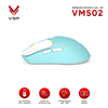 Chuột Không Dây Wireless kiêm Bluetooth siêu nhẹ VSP VM502 DPI 10000 siêu nhạy, Led RGB cực đẹp (Đen)
