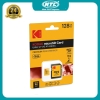 Thẻ nhớ microSDXC Kodak 128GB EKMSDM128GHC10K UHS-I U1 V10 hỗ trợ ghi hình FullHD - kèm adapter SD (vàng)