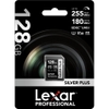 Thẻ nhớ Máy Ảnh SDXC Lexar Professional Silver Plus 128GB /256GB U3 4K V30 đọc 255MB/s, ghi 180MB/s