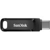 USB OTG 256GB Sandisk SDDDC3 Drive Go TypeC 3.1 tốc độ 400MB/s - vỏ nhựa chống nhiễm điện (Đen)