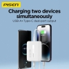 Pin dự phòng mini Pisen TS-D330 10.000mAh lõi pin Li-ion 21700 USB-A QC 3.0 22.5W và TypeC PD 20W (Trắng)