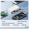 Pin dự phòng sạc nhanh iphone 15 Remax RPP-105 10000mAh kiêm sạc tường, chân cắm nguồn 220V, tích hợp 2 cáp, cáp typec in out (2 màu)